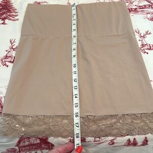 Nancy Ganz Bodyslimmers Tan Lace Trim Shapewear, 2X
